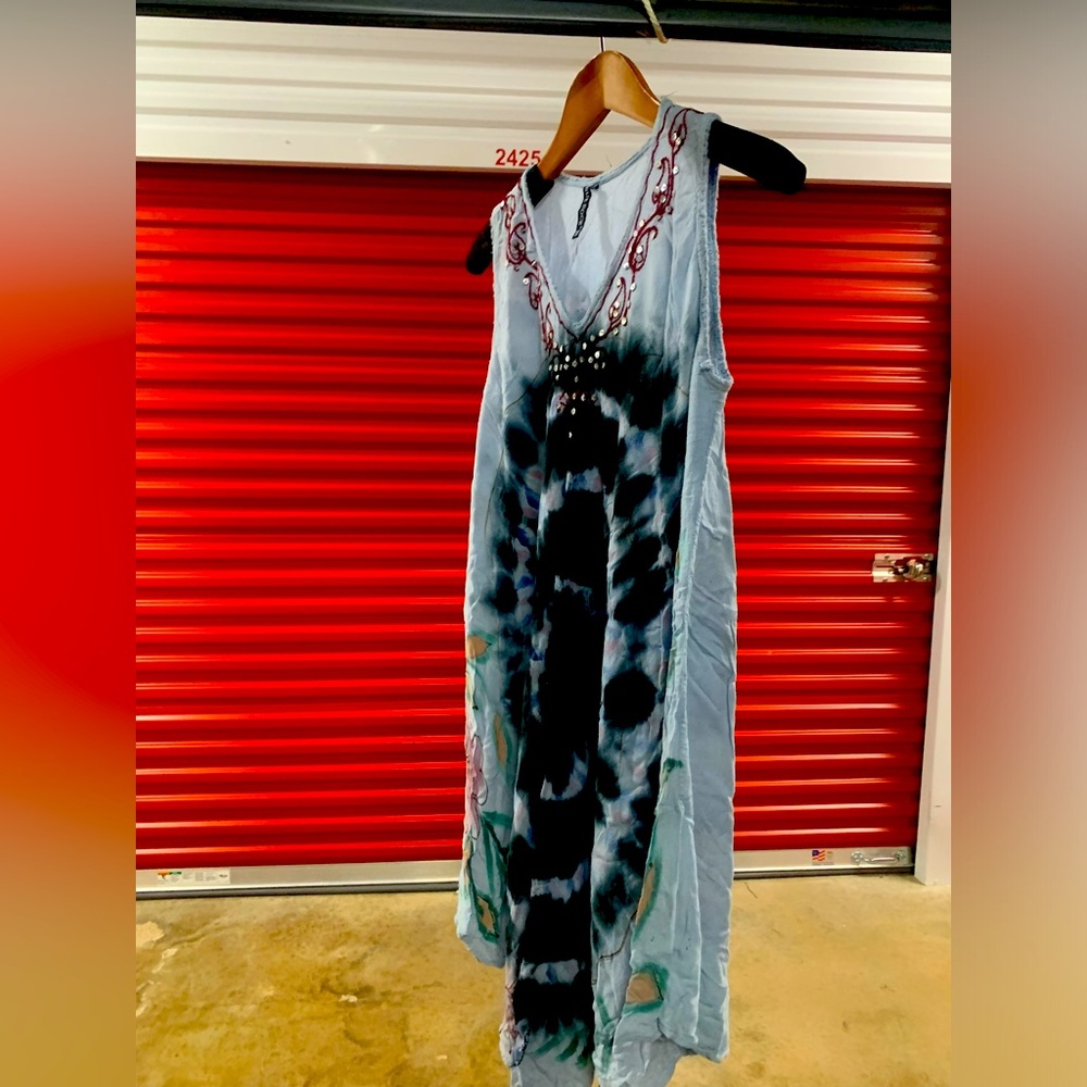 True Rock Sun Dress, multi colored, Free size.